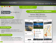 Tablet Screenshot of menorcarunaway.com